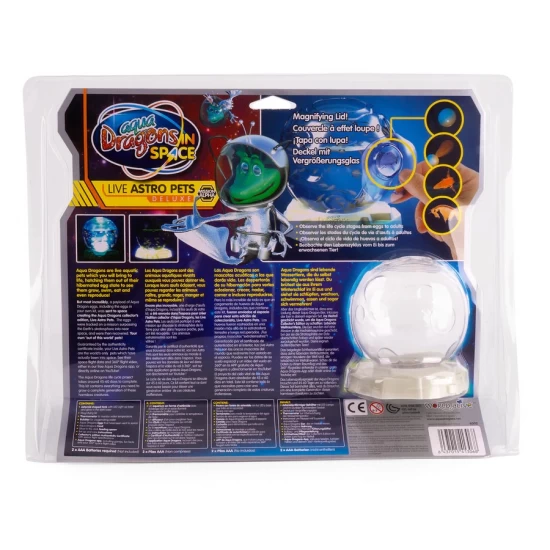 Set educativ STEM Aqua Dragons, Habitat Lumea subacvatica, acvariu asteroid Deluxe cu LED-uri