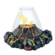 Set educativ STEM Aqua Dragons Habitat vulcan cu lava, acvariu cu LED si Aqua Dragons rosii