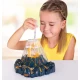 Set educativ STEM Aqua Dragons Habitat vulcan cu lava, acvariu cu LED si Aqua Dragons rosii