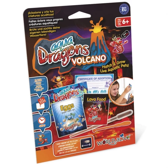 Set educativ STEM Aqua Dragons Vulcan, dragoni rosii - Kit reumplere starter