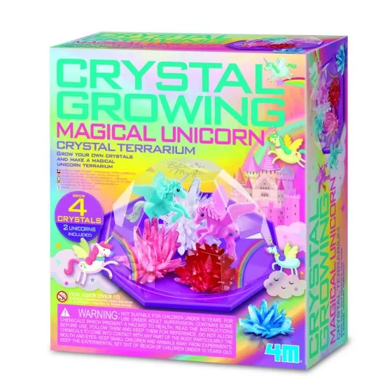 Set experimente de crescut Cristale, terariu cu Unicorni Set experimente de crescut Cristale, terariu cu Unicorni