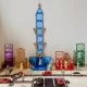Set magnetic Magblox - 101 piese magnetice de constructie transparente Set magnetic Magblox - 101 piese magnetice de constructie transparente