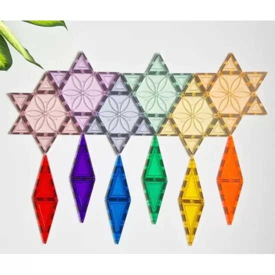 Set magnetic Magblox - 6 piese magnetice hexagon pentru constructie Set magnetic Magblox - 6 piese magnetice hexagon pentru constructie
