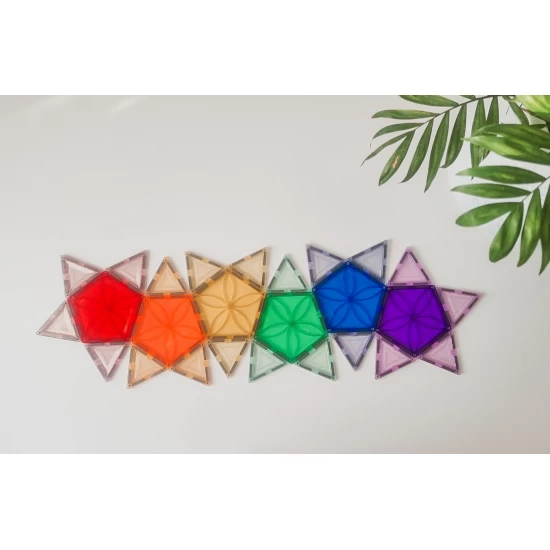 Set magnetic Magblox - 6 piese magnetice pentagon pentru constructie Set magnetic Magblox - 6 piese magnetice pentagon pentru constructie