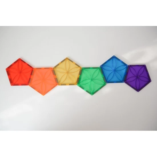 Set magnetic Magblox - 6 piese magnetice pentagon pentru constructie Set magnetic Magblox - 6 piese magnetice pentagon pentru constructie