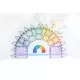 Set magnetic Magblox - 66 piese magnetice de constructie Pastel transparente Set magnetic Magblox - 66 piese magnetice de constructie Pastel transparente