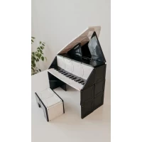 Set magnetic Magblox 92 piese magnetice de constructie Monocrom Alb/Negru