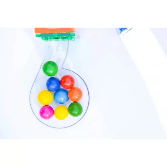 Set magnetic Magblox 98 piese cu circuit cu bile Magbrix Marble Run Set magnetic Magblox 98 piese cu circuit cu bile Magbrix Marble Run