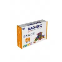Set magnetic Magbrix Junior 24 piese patrate - compatibil cu caramizi de constructie tip Lego Duplo  