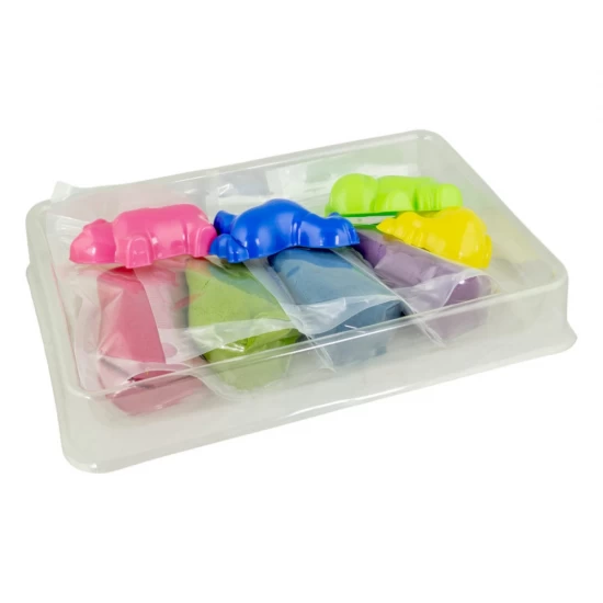 Set Nisip Kinetic 4 culori cu accesorii - Ferma Set Nisip Kinetic 4 culori cu accesorii - Ferma