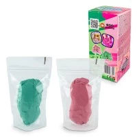Set Nisip Pufos - roz si verde