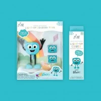 Set jucarii de baie senzoriale luminoase Blair Glo Pal albastru