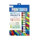 Set vopsele acrilice Paintology, 12 culori clasice si 2 pensule Set vopsele acrilice Paintology, 12 culori clasice si 2 pensule