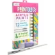 Set vopsele acrilice Paintology, 12 culori pastel si 2 pensule Set vopsele acrilice Paintology, 12 culori pastel si 2 pensule