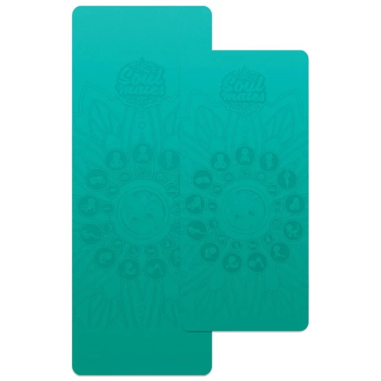Set Yoga Mama-Copil cu saltele asortate si carduri incluse Earth turcoaz Set Yoga Mama-Copil cu saltele asortate si carduri incluse Earth turcoaz