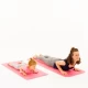 Set Yoga Mama-Copil cu saltele asortate si carduri incluse Sun and Moon roz Set Yoga Mama-Copil cu saltele asortate si carduri incluse Sun and Moon roz