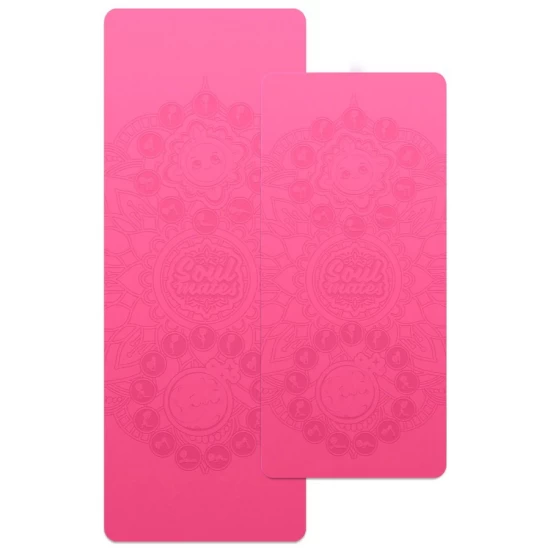 Set Yoga Mama-Copil cu saltele asortate si carduri incluse Sun and Moon roz Set Yoga Mama-Copil cu saltele asortate si carduri incluse Sun and Moon roz