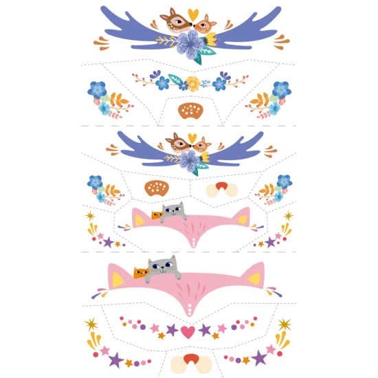 Stickere si tatuaje pentru fata set parinte-copil - Distractie in familie Stickere si tatuaje pentru fata set parinte-copil - Distractie in familie