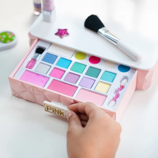 Studio de machiaj interactiv cu oglinda vorbitoare - Pink it Smart Vanity