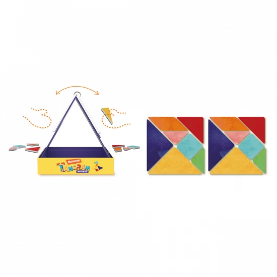 Joc Tangram magnetic - Battle kit pentru 2 jucatori Joc Tangram magnetic - Battle kit pentru 2 jucatori