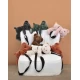 Geanta crossbody adorabila, Ursulet din plus, 30 cm, Kaki