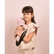 Geanta crossbody adorabila, Ursulet din plus, 30 cm, Roz pudra