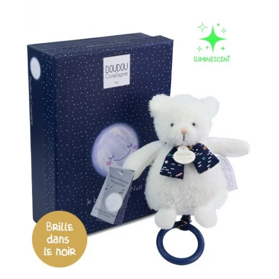 Ursulet muzical Doudou Clair de Lune 17 cm