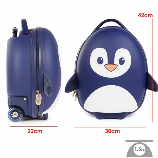 Valiza Troler Boppi Pinguin albastru Valiza Troler Boppi Pinguin albastru