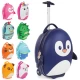 Valiza Troler Boppi Pinguin albastru Valiza Troler Boppi Pinguin albastru