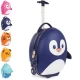 Valiza Troler Boppi Pinguin albastru Valiza Troler Boppi Pinguin albastru