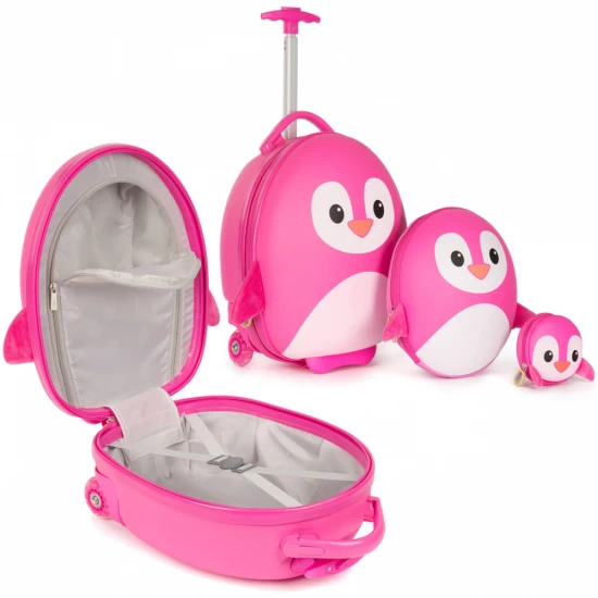 Valiza Troler Boppi Pinguin roz Valiza Troler Boppi Pinguin roz