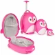 Valiza Troler Boppi Pinguin roz Valiza Troler Boppi Pinguin roz