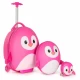 Valiza Troler Boppi Pinguin roz Valiza Troler Boppi Pinguin roz