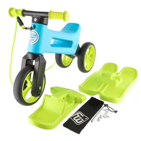 Bicicleta fara pedale Funny Wheels Rider SuperSport Yetti 3 in 1 Blue/Lime Bicicleta fara pedale Funny Wheels Rider SuperSport Yetti 3 in 1 Blue/Lime