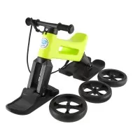 Bicicleta fara pedale Funny Wheels Rider SuperSport Yetti 3 in 1 Lime/Black
