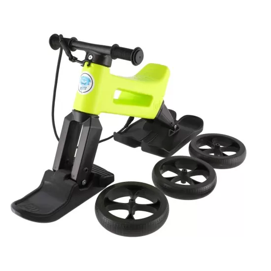 Bicicleta fara pedale Funny Wheels Rider SuperSport Yetti 3 in 1 Lime/Black Bicicleta fara pedale Funny Wheels Rider SuperSport Yetti 3 in 1 Lime/Black