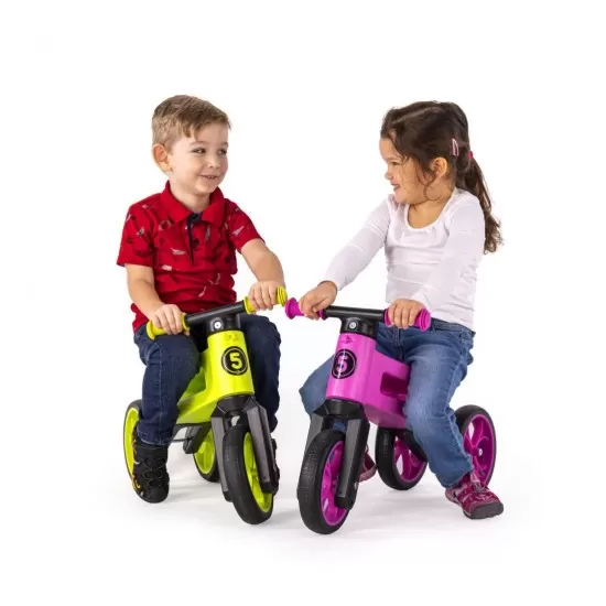 Bicicleta fara pedale Funny Wheels Supersport 2 in 1 Lime Bicicleta fara pedale Funny Wheels Supersport 2 in 1 Lime