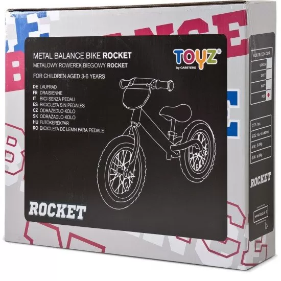 Bicicleta fara pedale Toyz Rocket Green Bicicleta fara pedale Toyz Rocket Green