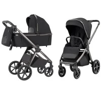 Carucior copii 2 in 1 Carrello Omega Absolute Black