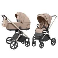 Carucior copii 2 in 1, reversibil, protectie UV SPF 50, Carrello Ultra 2025 Floral Beige