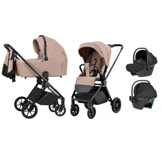 Carucior compact premium Carrello Ultra 3 in 1 I-Size 40-87 cm Antique Beige Carucior compact premium Carrello Ultra 3 in 1 I-Size 40-87 cm Antique Beige