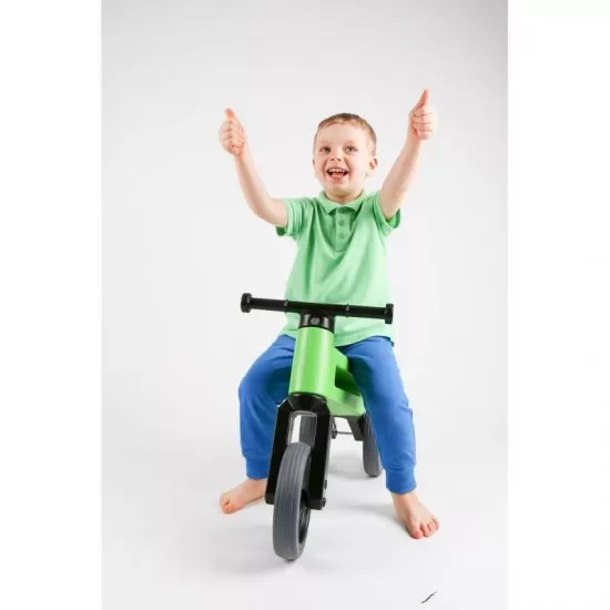Bicicleta fara pedale Funny Wheels Rider Sport 2 in 1 Green