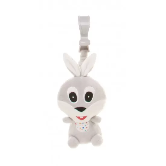 Jucarie de plus pentru carucior/patut 4Baby Squeeze Iepuras Gri Jucarie de plus pentru carucior/patut 4Baby Squeeze Iepuras Gri
