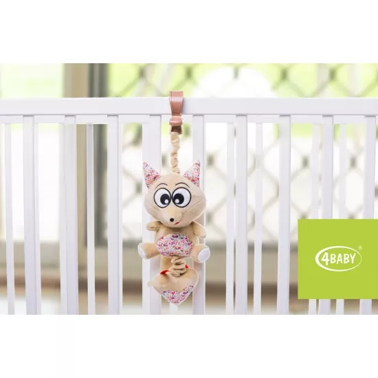 Jucarie muzicala 4Baby Music Toy Vulpe Maro/Bej Jucarie muzicala 4Baby Music Toy Vulpe Maro/Bej