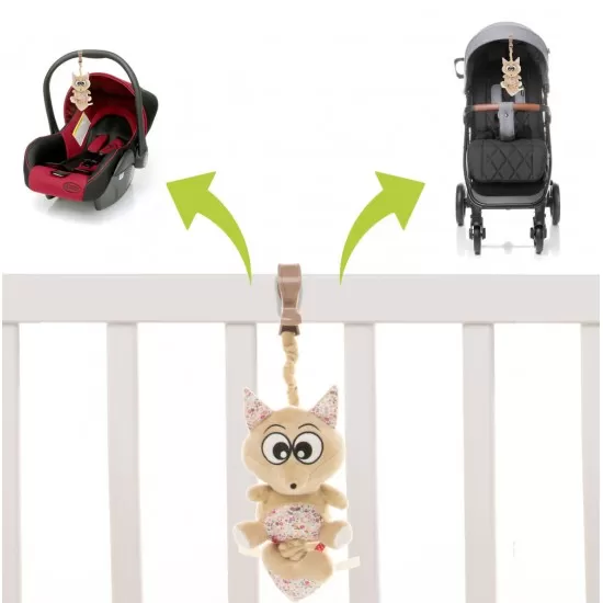 Jucarie muzicala 4Baby Music Toy Vulpe Maro/Bej Jucarie muzicala 4Baby Music Toy Vulpe Maro/Bej