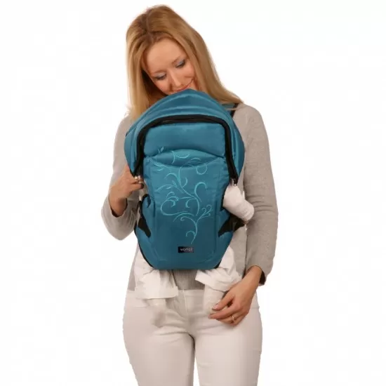 Marsupiu ergonomic 4-24 luni Womar Zaffiro Rainbow+ N15 Turcoaz