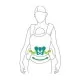 Marsupiu ergonomic 4-36 luni Womar Zaffiro ECO01 Maro