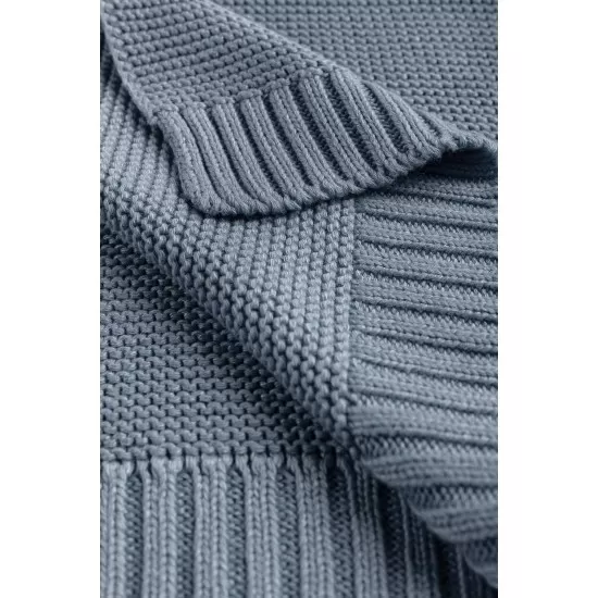 Paturica de bumbac si bambus Sensillo 100x80 cm Jeans Paturica de bumbac si bambus Sensillo 100x80 cm Jeans