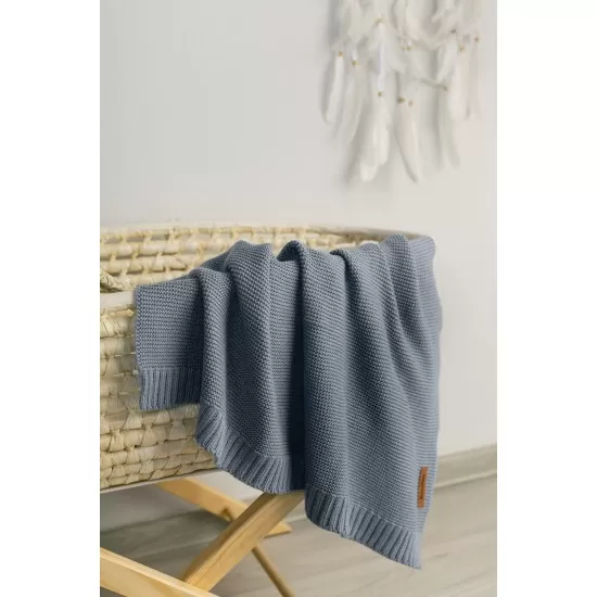 Paturica de bumbac si bambus Sensillo 100x80 cm Jeans Paturica de bumbac si bambus Sensillo 100x80 cm Jeans