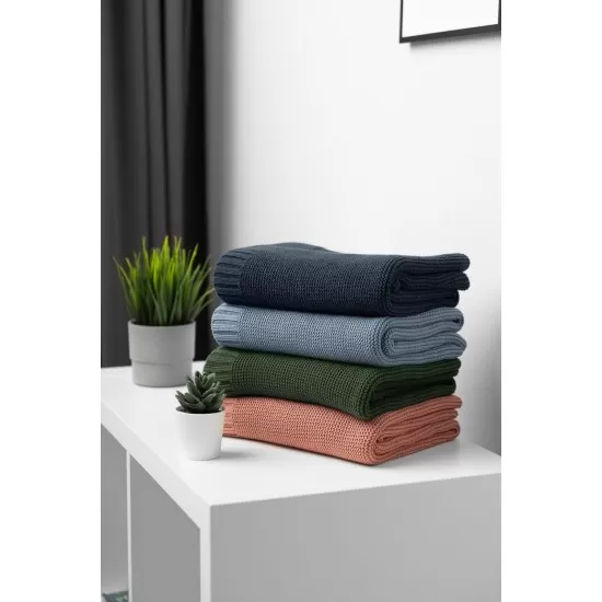 Paturica de bumbac si bambus Sensillo 100x80 cm Jeans Paturica de bumbac si bambus Sensillo 100x80 cm Jeans